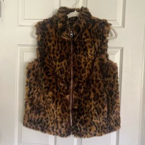 J. crew faux fur vest - sz s